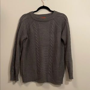 dark grey sweater